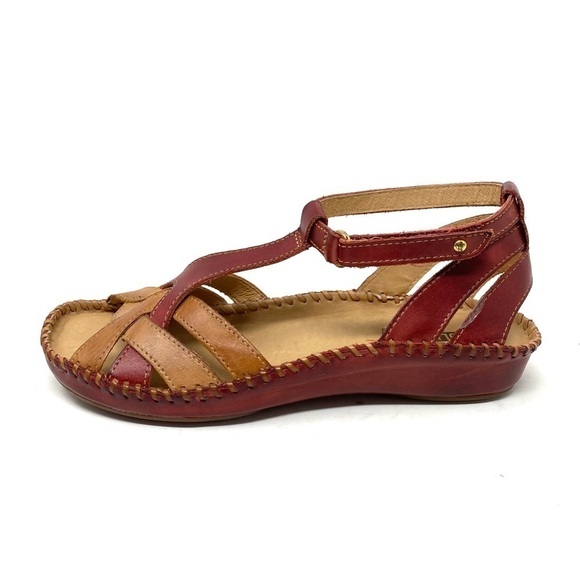 Pikolinos 655-0780C1 Puerto Vallarta Leather Sandals in Sandia - Picture 1 of 7